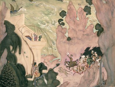 Conception de rideau pour le ballet 